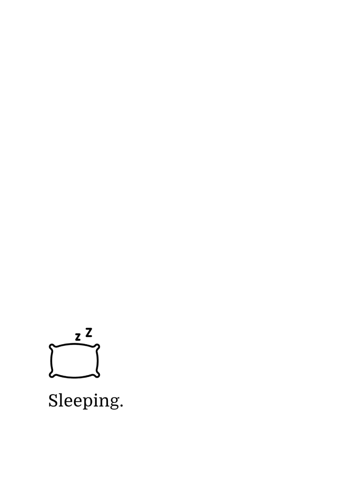 Pillow for Kobo Libra wallpaper featuring minimal and sleeping