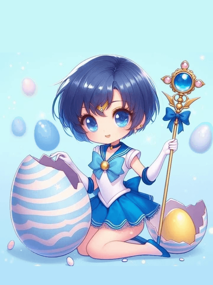 Sailor Scout Easter Ami for Kobo Libra wallpaper featuring png and transparent and more