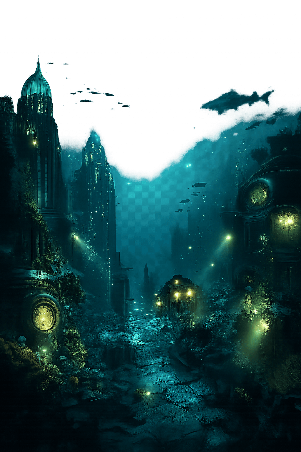 Bioshockish for Kobo Libra wallpaper featuring nature
