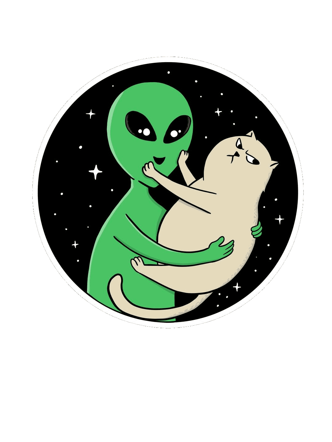alien and cat for Kindle Paperwhite wallpaper featuring png and cat and more