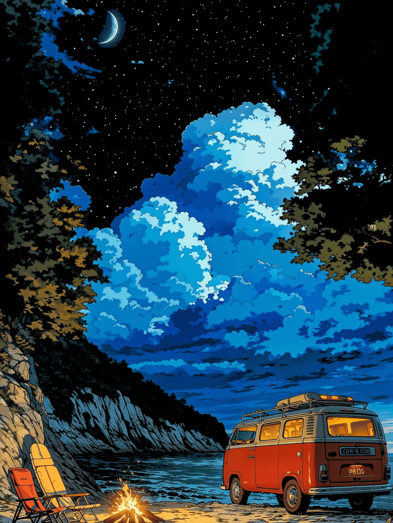 Camping for e-reader wallpaper featuring nature