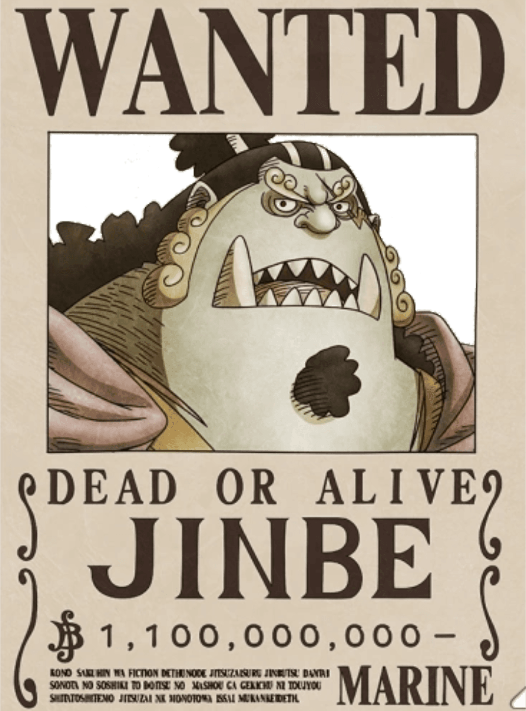 Jinbe Wanted Poster for Kindle Paperwhite wallpaper featuring anime and one piece and more