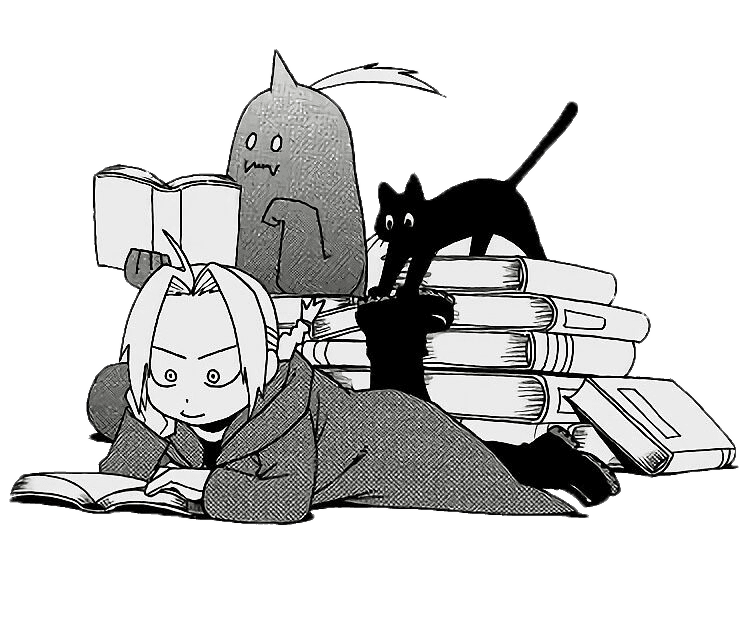 fma for Kobo Libra wallpaper featuring png and black and white and more