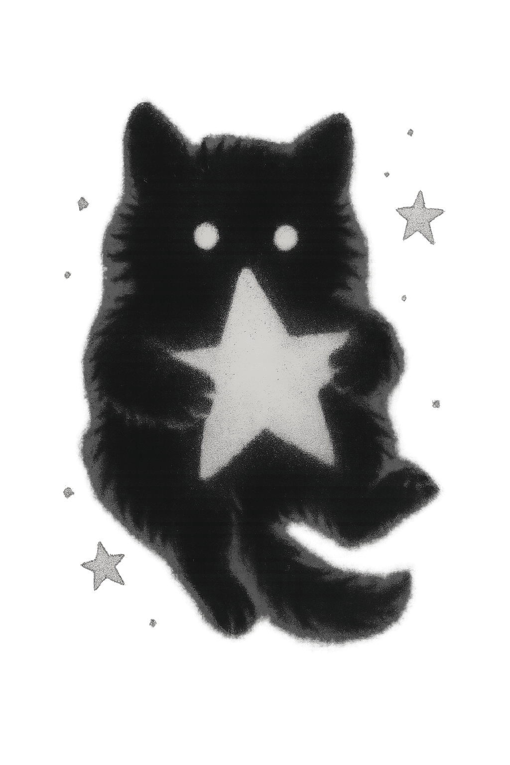 Void Star Cat for Kobo Libra wallpaper featuring minimal and simple and more