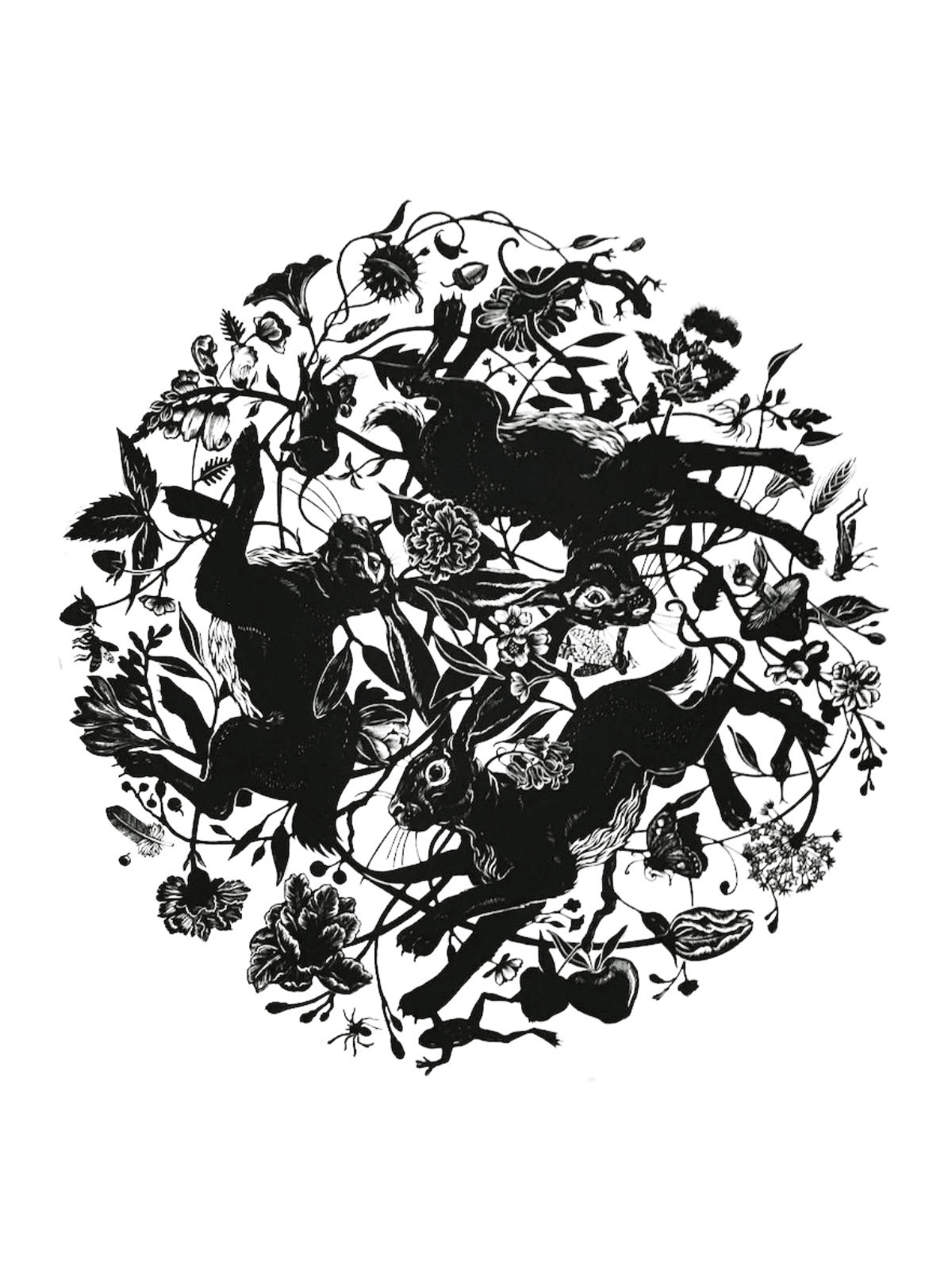 Rabbits for Kindle Paperwhite wallpaper featuring nature and illustration and more