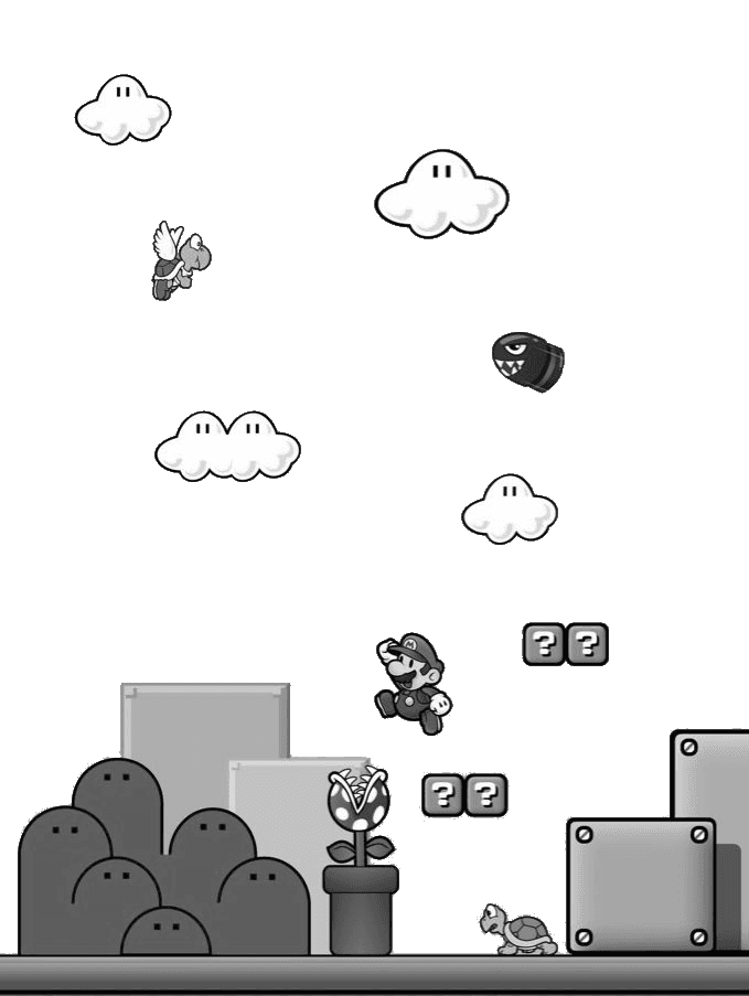 mario for e-reader wallpaper featuring png and retro