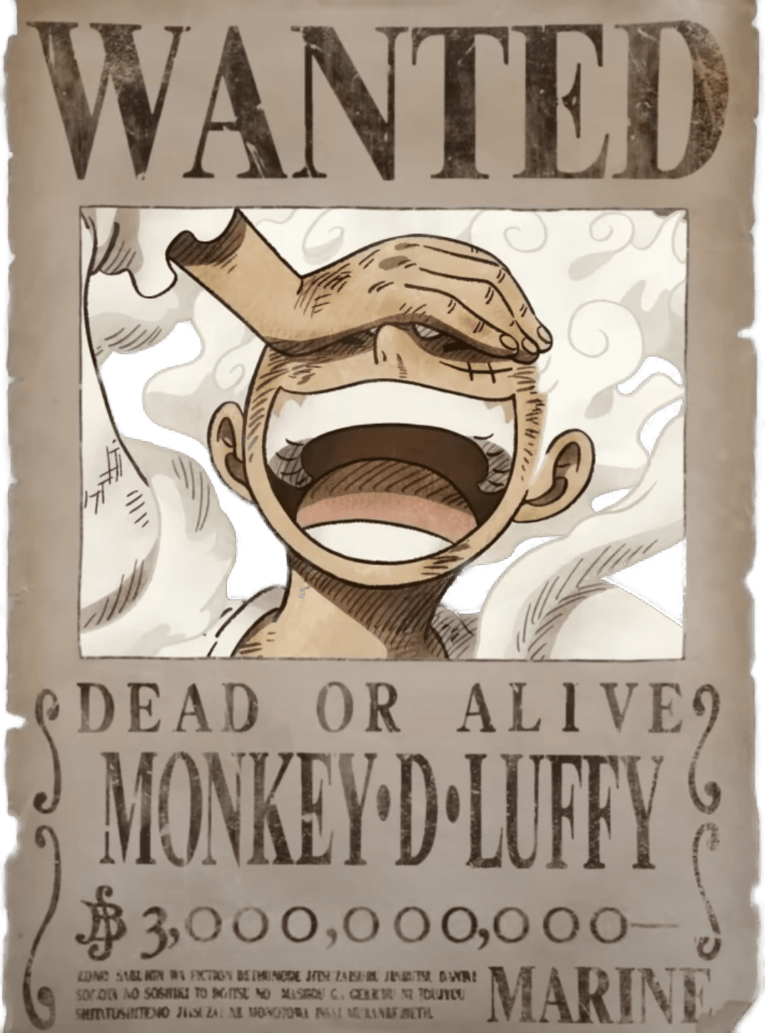 Monkey D Luffy Wanted Poster for Kindle Paperwhite wallpaper featuring anime and one piece and more