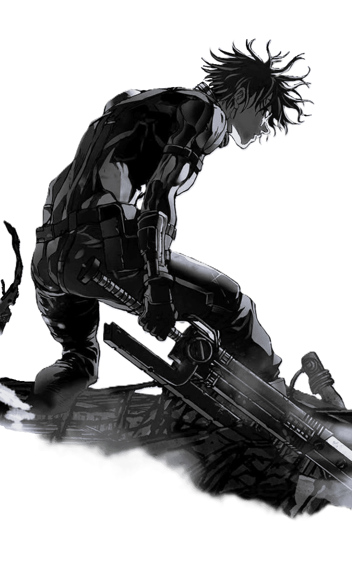 Leviathan Bota for e-reader wallpaper featuring black and white and manga