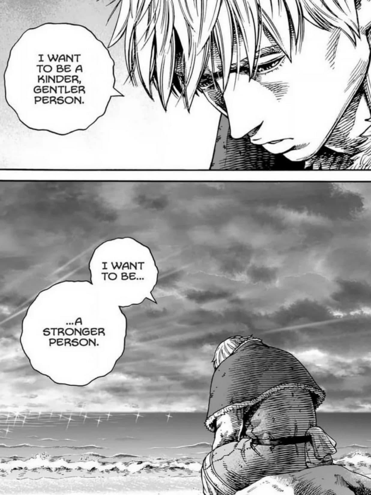 Vinland Saga - Stronger for Kindle Paperwhite wallpaper featuring anime and black and white and more