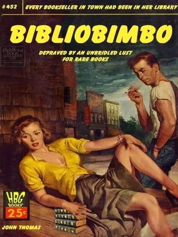 risqué screenie: Bibliobimbo! for Kobo Libra e-reader wallpaper or screensaver featuring color and jpg and more