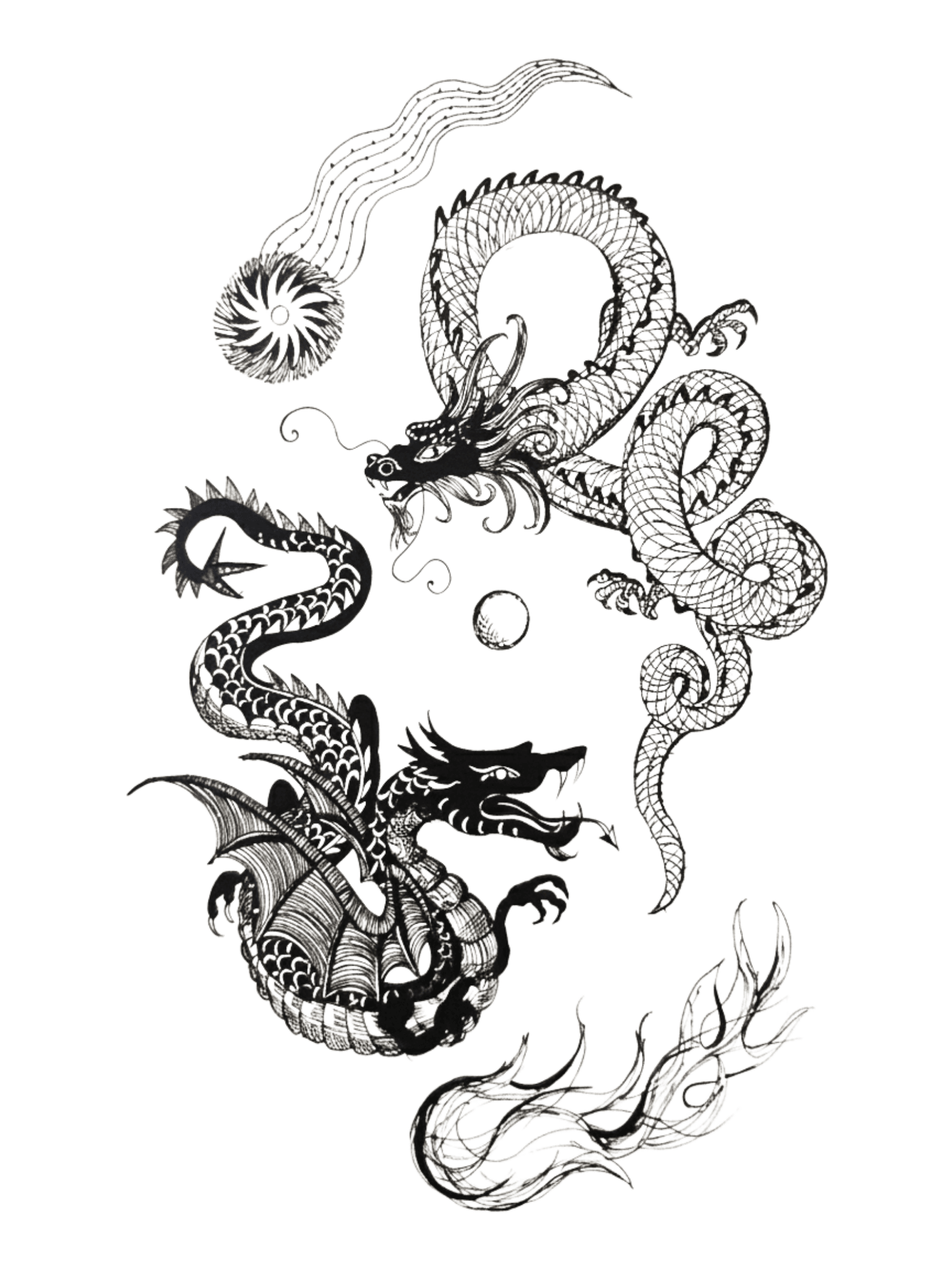 Priory of The Orange Tree Dragons for Kobo Libra wallpaper featuring minimal