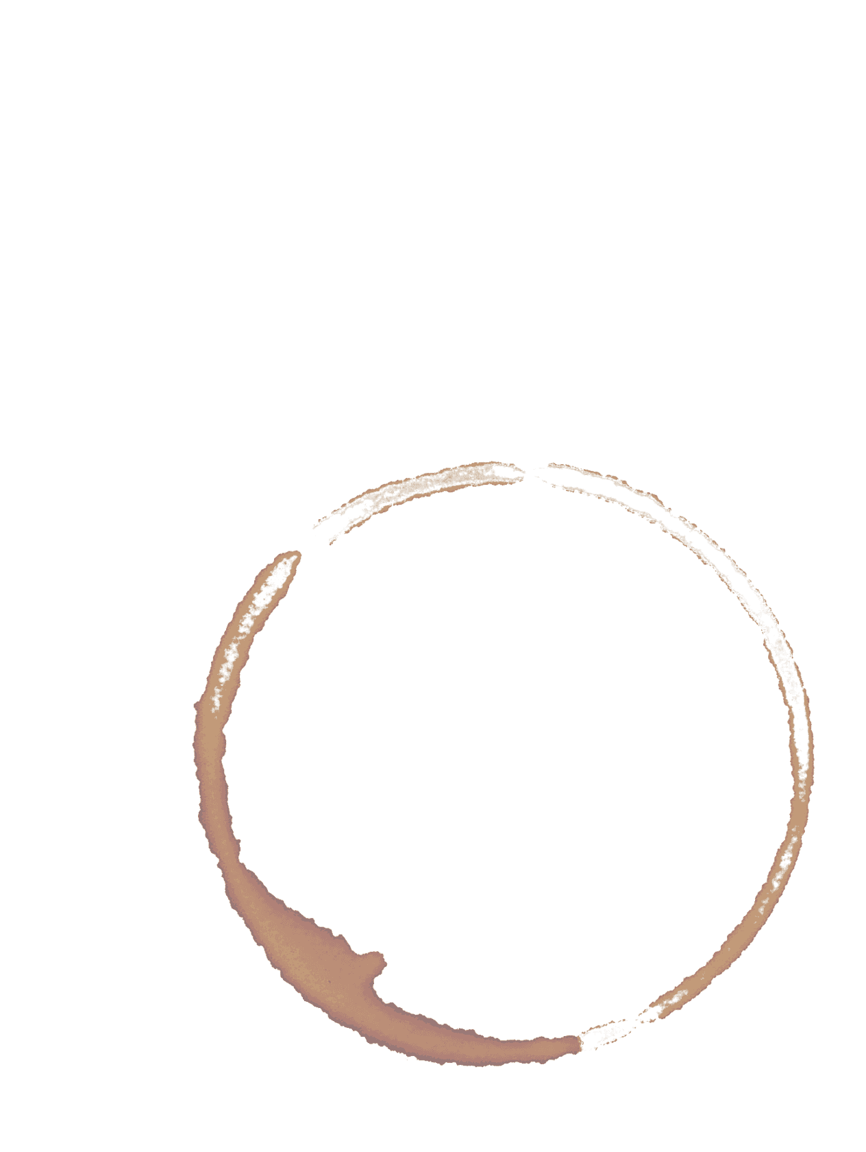 Coffee Ring for Kobo Libra e-reader wallpaper or screensaver featuring transparent and minimalist
