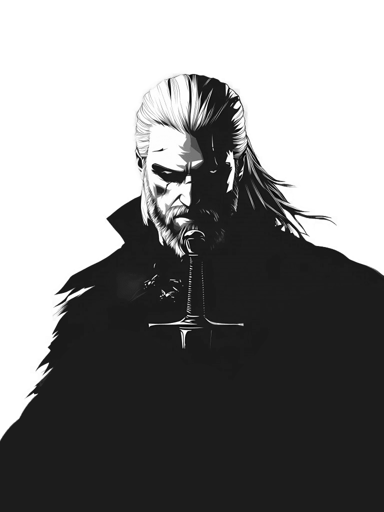 Geralt the Rivia for Kindle Paperwhite wallpaper featuring andrzej sapkowski and witcher and more