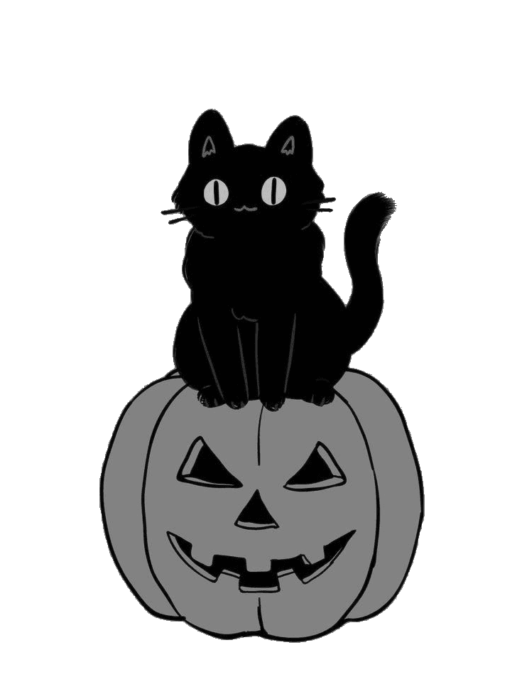 halloween cat for Kindle Paperwhite wallpaper featuring halloween and monochrome