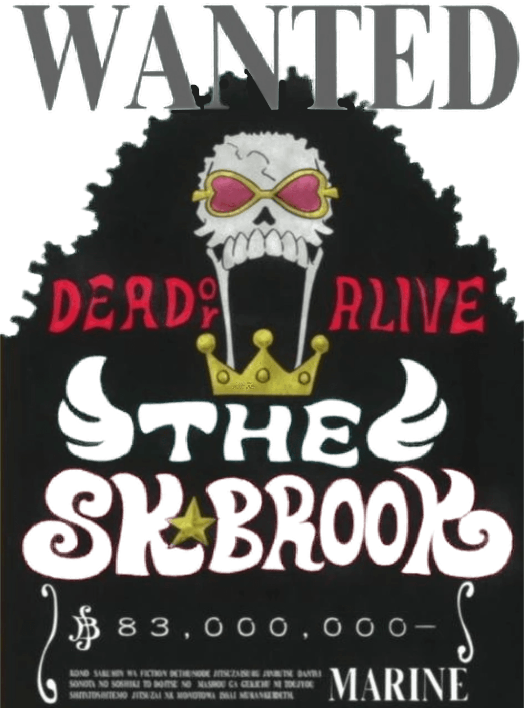 Brook Wanted Poster for Kindle Paperwhite wallpaper featuring anime and one piece and more