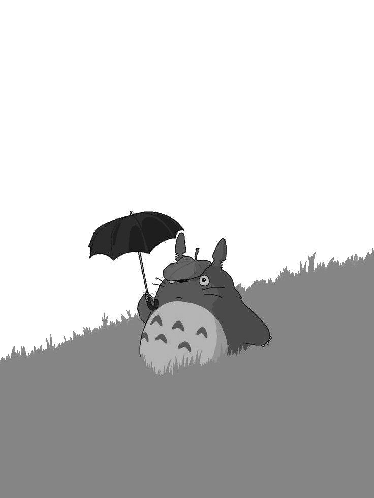 cute totoro for e-reader wallpaper featuring ghibli