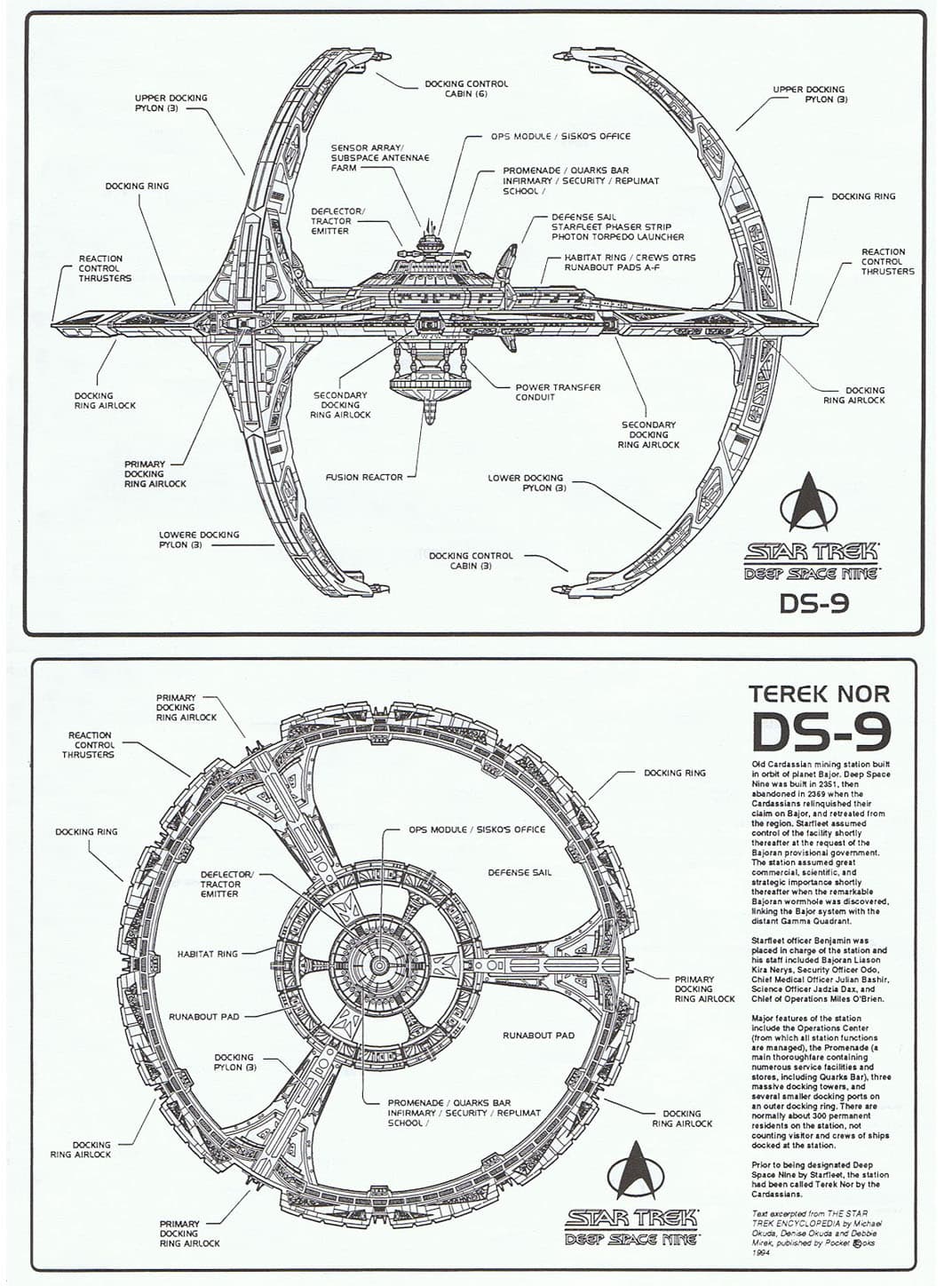 Sta Trek DS9 station for Kindle Paperwhite wallpaper