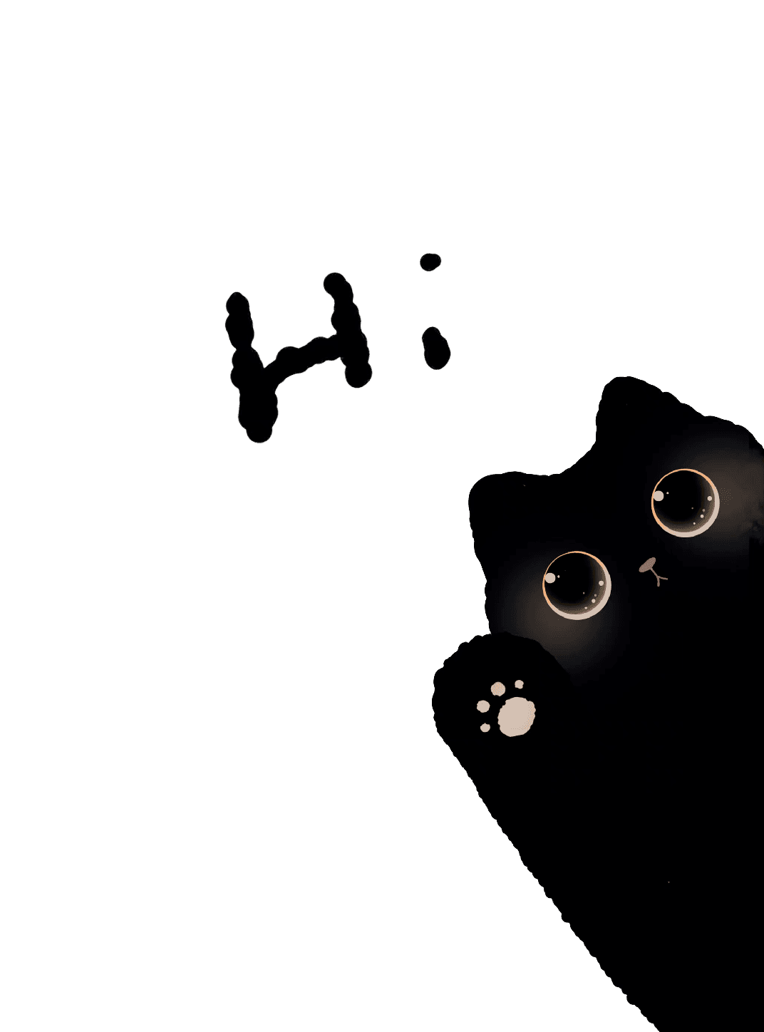 Cat Hi - redphx 1 for Kobo Clara wallpaper featuring cat