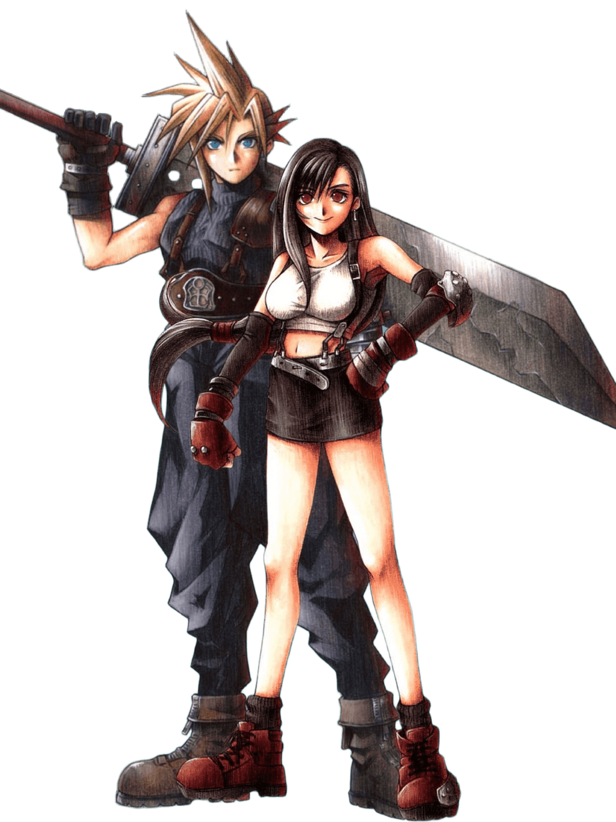 Cloud and Tifa OG for Kindle Paperwhite wallpaper featuring final fantasy and ffy and more